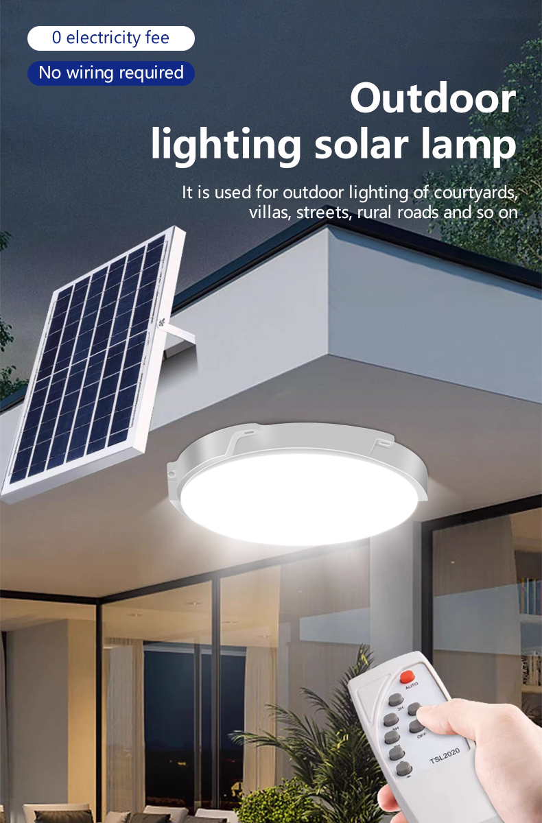 Solar light indoor light 1500W Solar ceiling light solar light outdoor ...