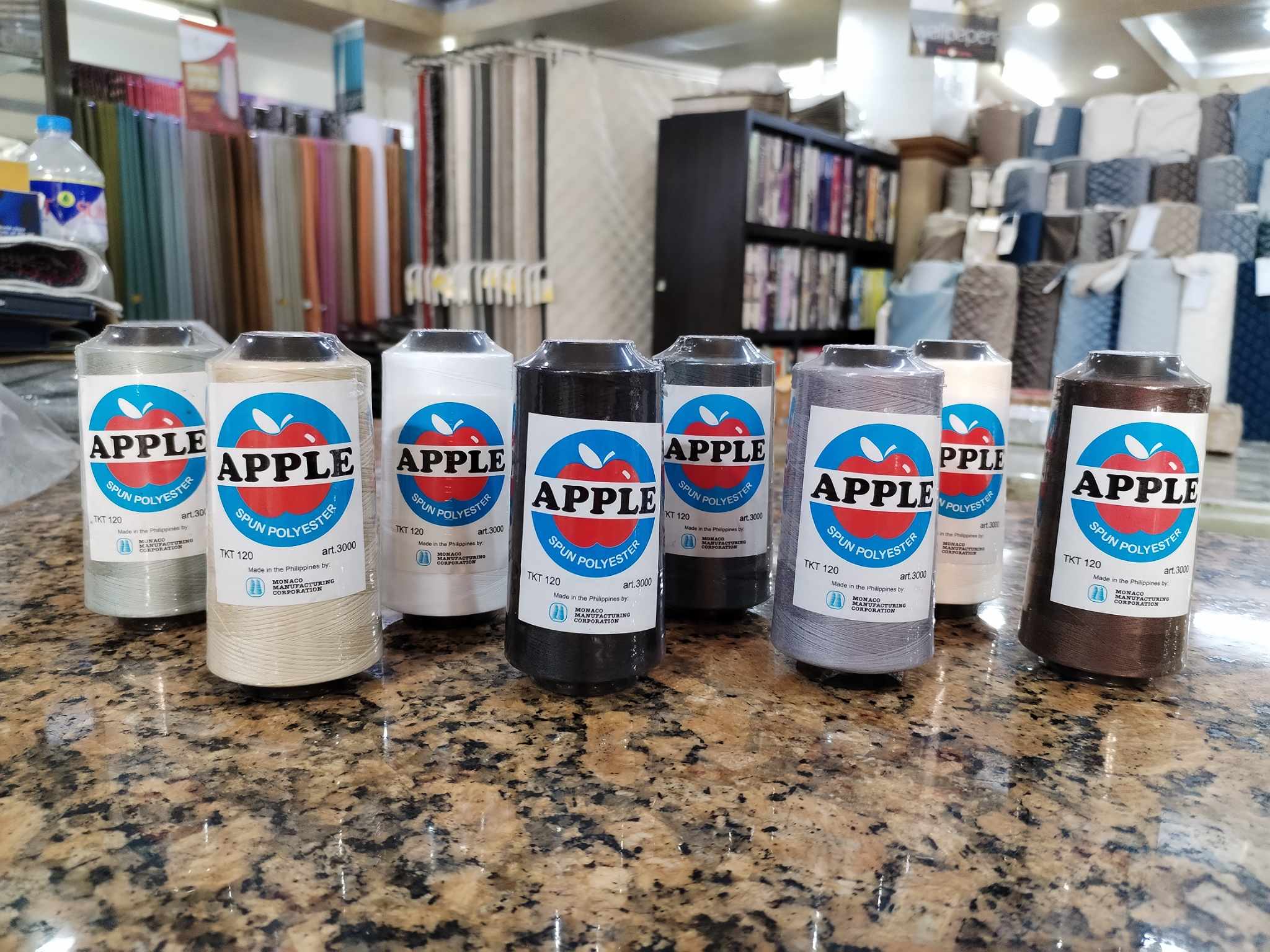 Apple Sewing Thread Spun Polyester 3,000 meters high quality purpose ...