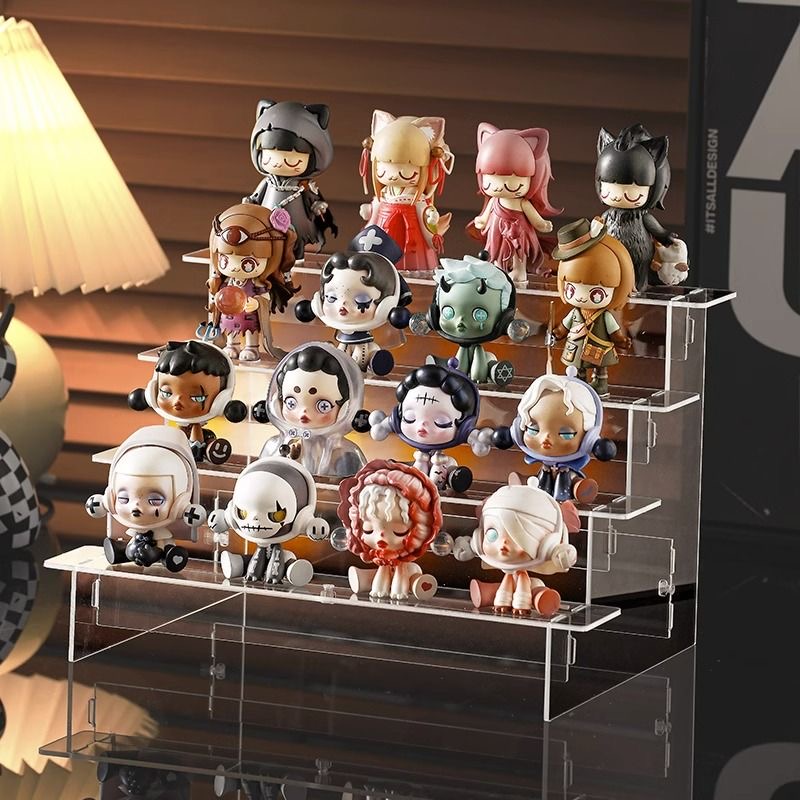 4/5/6/7 Layers Acrylic Cosmetic Storage Display Rack Figure Toy Badge ...