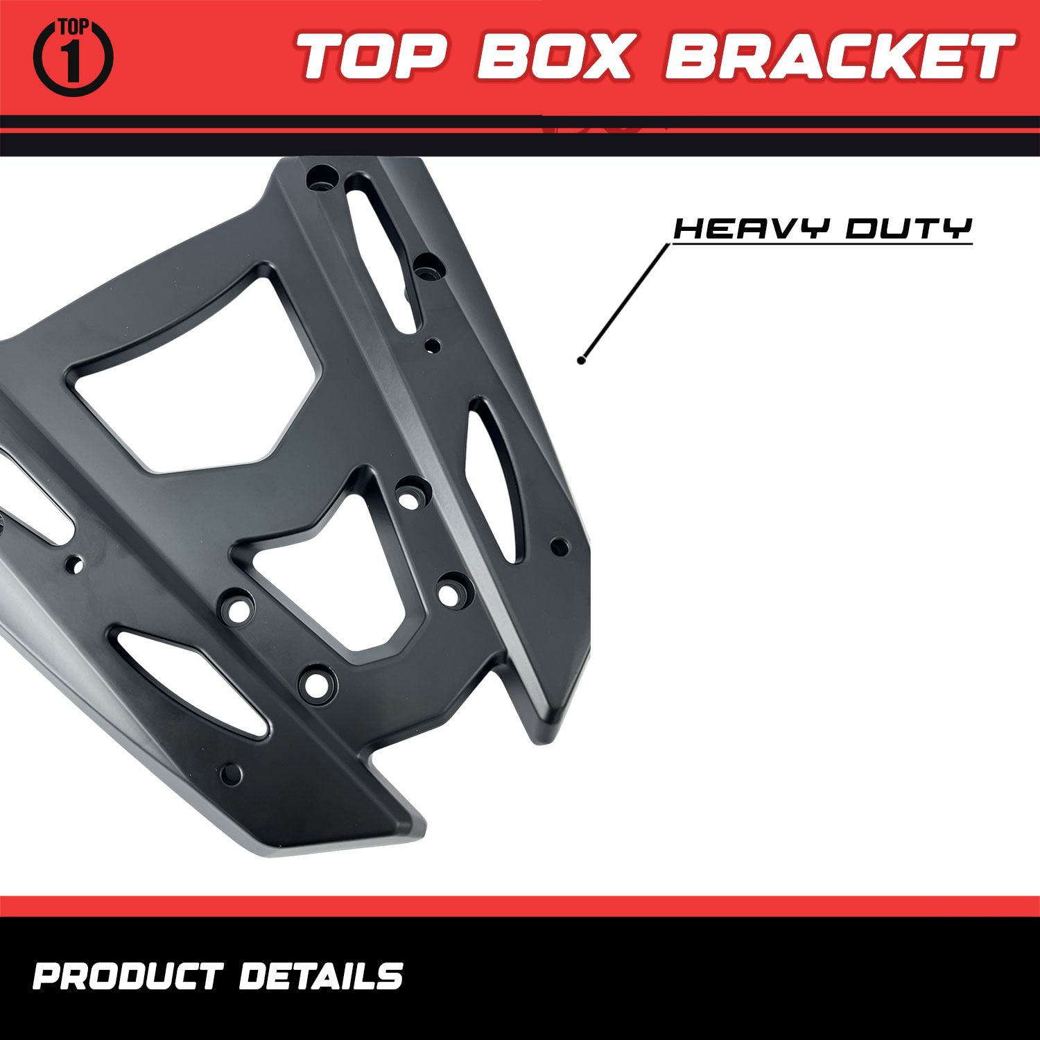 TOP 1 PH Black Rear Rack Top Box Bracket For Yamaha NMAX V2 Motorcycle ...
