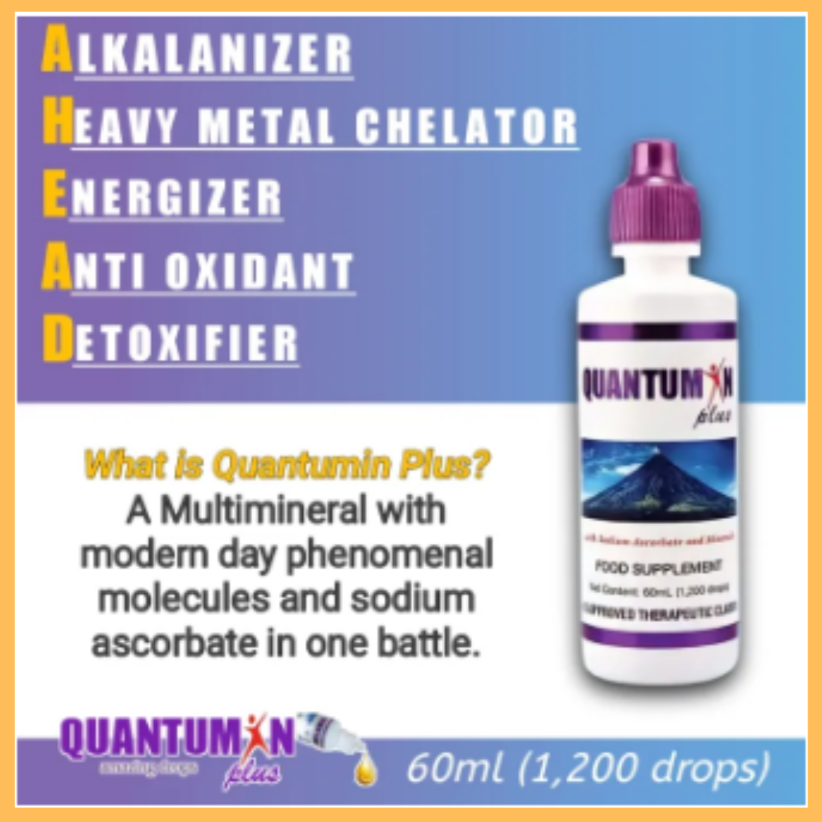 Quantumin Plus Mineral Drops Original with Fulvic and Humic Acid 1 ...