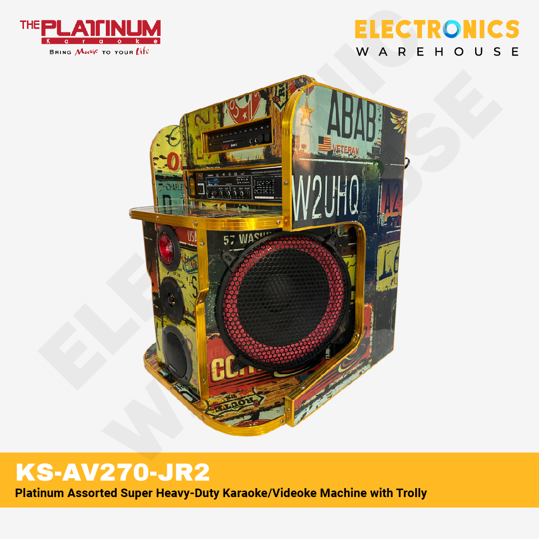 Platinum Assorted Super Heavy-Duty Karaoke/Videoke Machine with Inbuild ...
