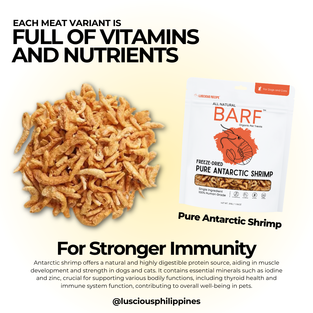 Luscious All Natural Barf Organic Freeze Dried Food Toppers Appetite  Booster Dog Treats Cat Treats