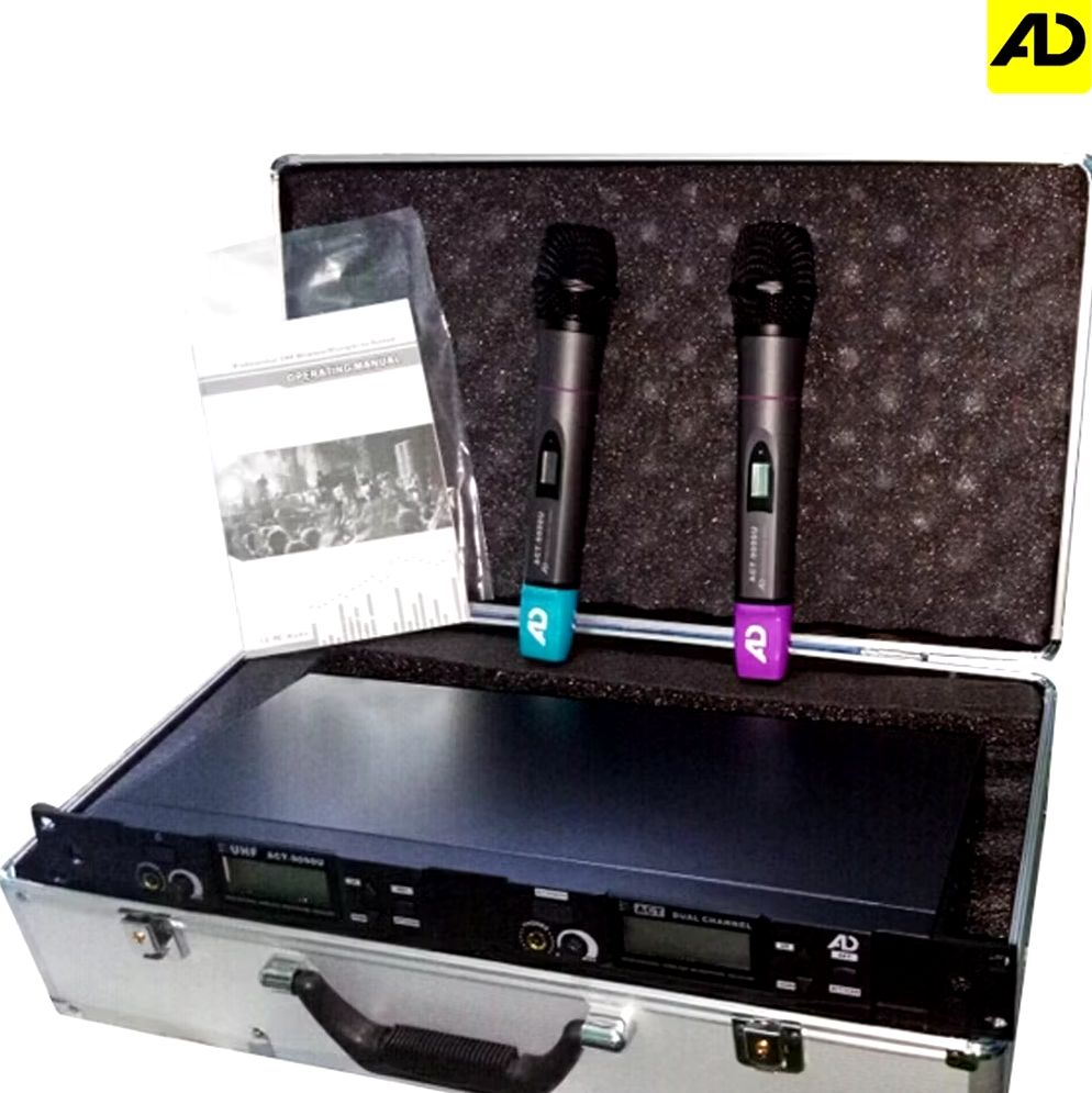 AD DVON ACT 9090U / Dual Wireless Microphone (Black) / Professional ...