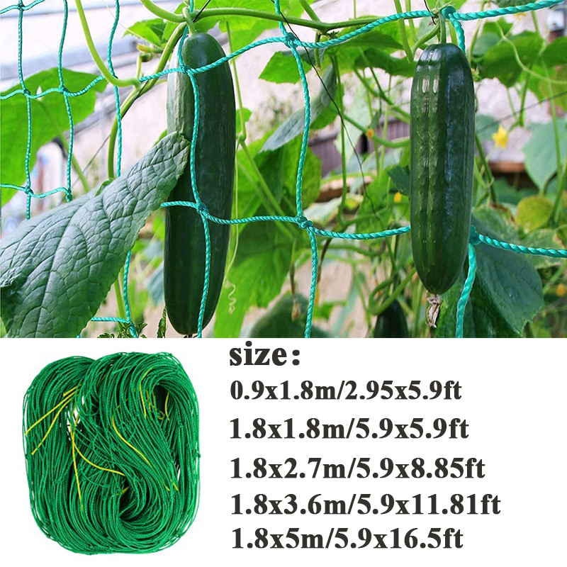 5M Durable Plant Support Net Garden Green Nylon Trellis Netting ...