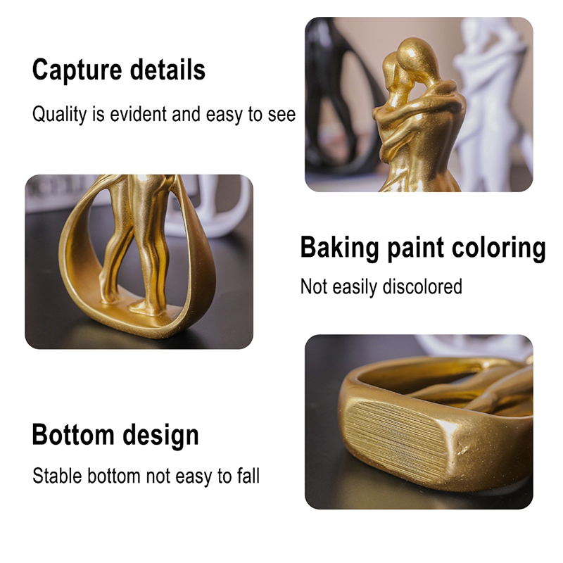 Couple Hug Statue Modern Art Intimate lover Hug decoration Home Living ...