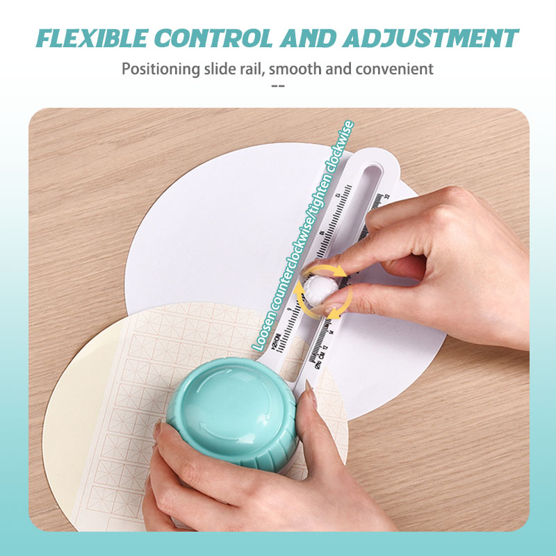 Officom 360 Rotary Manual Round Paper Cutter Round Trimmers Circular ...
