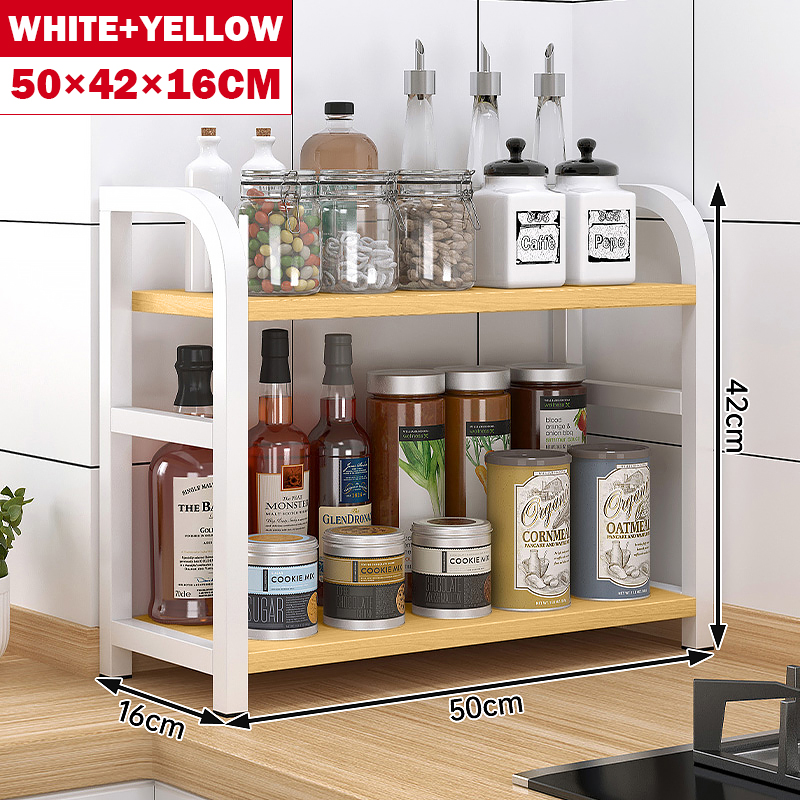 Spice Rack Condiment Seasoning Storage Organizer For Kitchen Multi ...