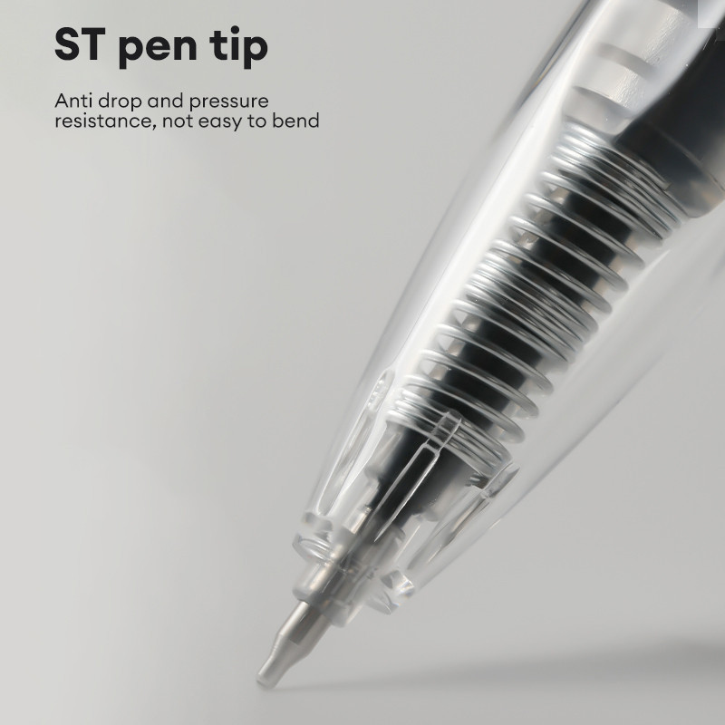 Deli 0.5mm Press Gel Pen Red/Black Ink for Teacher Corrections and Note ...