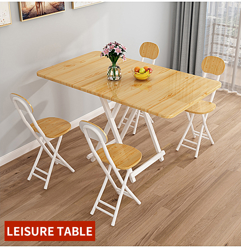 Folding Table Portable Fashion Household Table Save Space Study ...