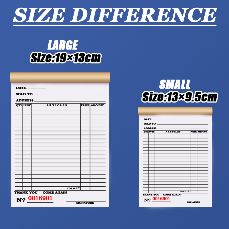 Receipt Carbonized Delivery With Carbon Copy Paper Receipt Book ...