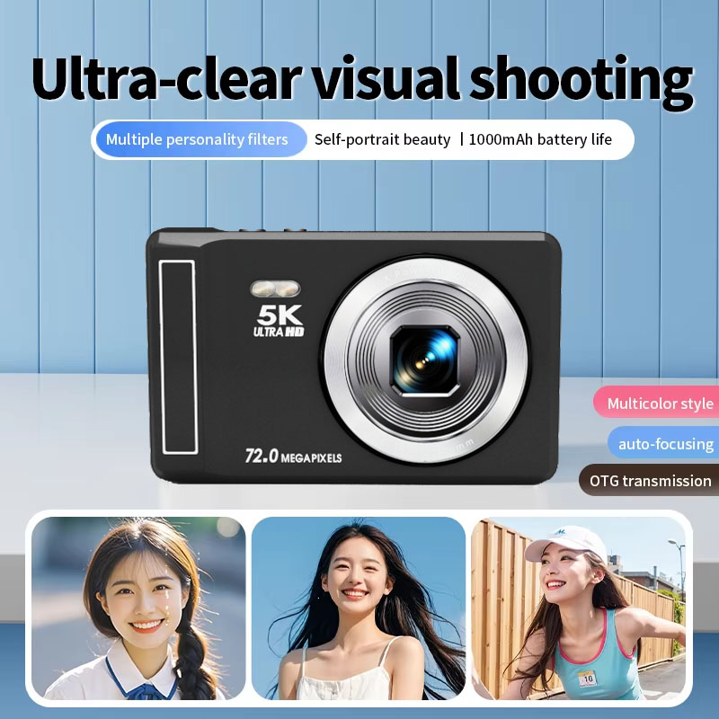 Vetxi -12 5k Digital Camera - 72 Megapixel Mini Camera For Photography ...