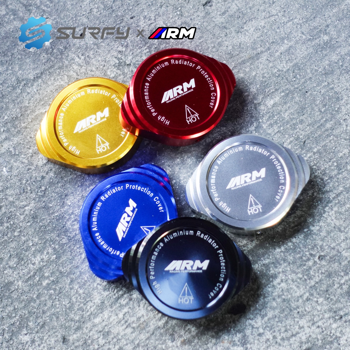 Arm Radiator Cap Cover V3 Premium Design Aluminum Full CNC Universal ...