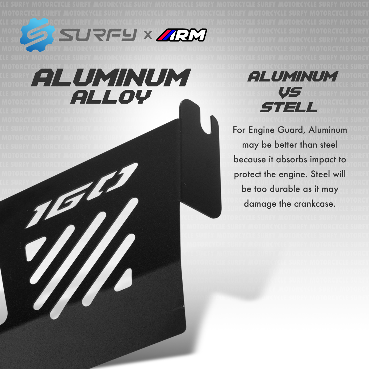 Arm Engine Cover Alloy Aluminum Protector Engine Chassis Guard Skid ...