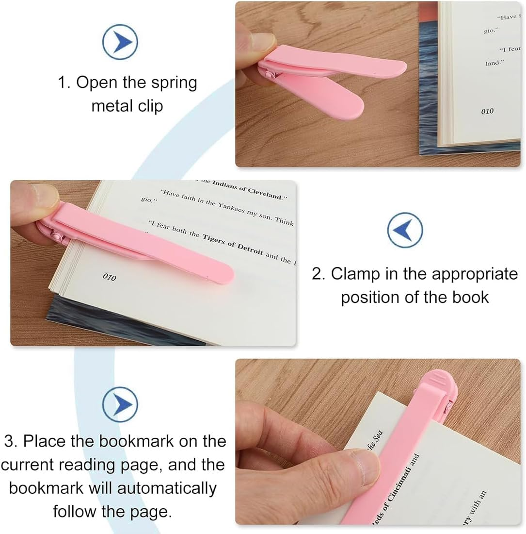Simple Reading Bookmark Clip Automatic Follow-up Silicone Reading ...