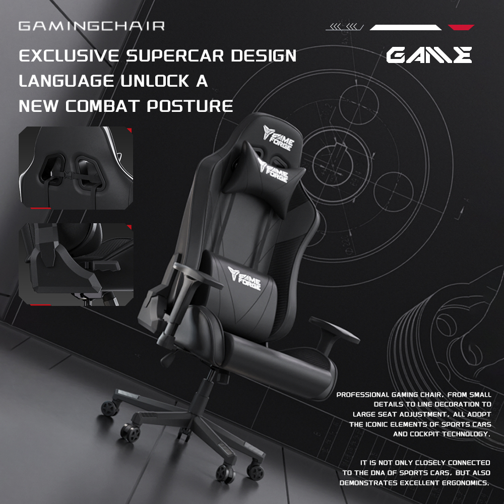 GAMEFORGE Gravity X Series ergonomic office gaming chair | Shopee ...