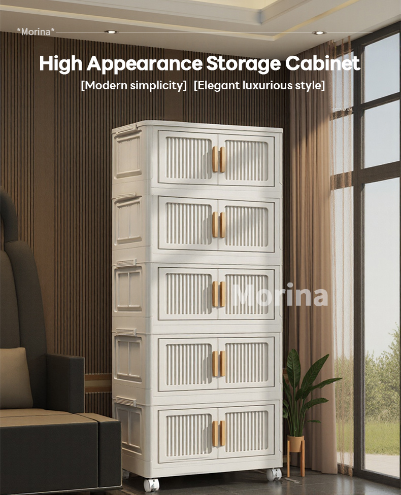 Morina Foldable Storage Cabine Stackable Collapsible Organizer with ...