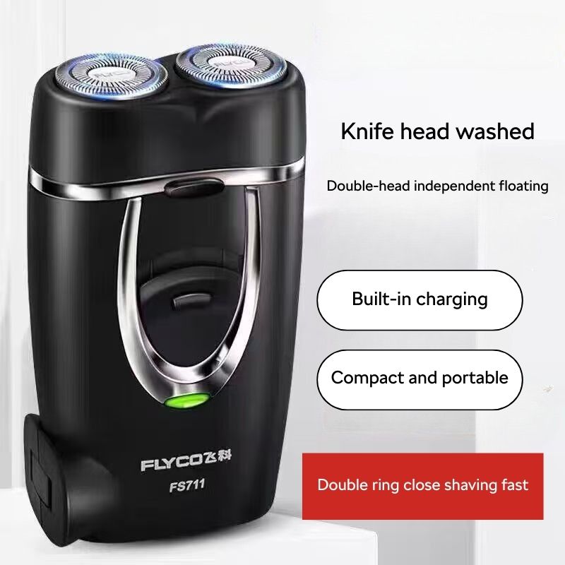 Electric Shaver, double head razor mini portable fast charging head ...