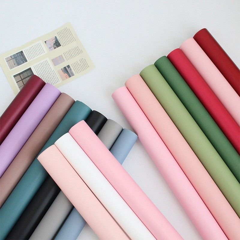 High Quality 10pcs Two-Sided Colored Flower Wrappers 58*58cm Gift ...