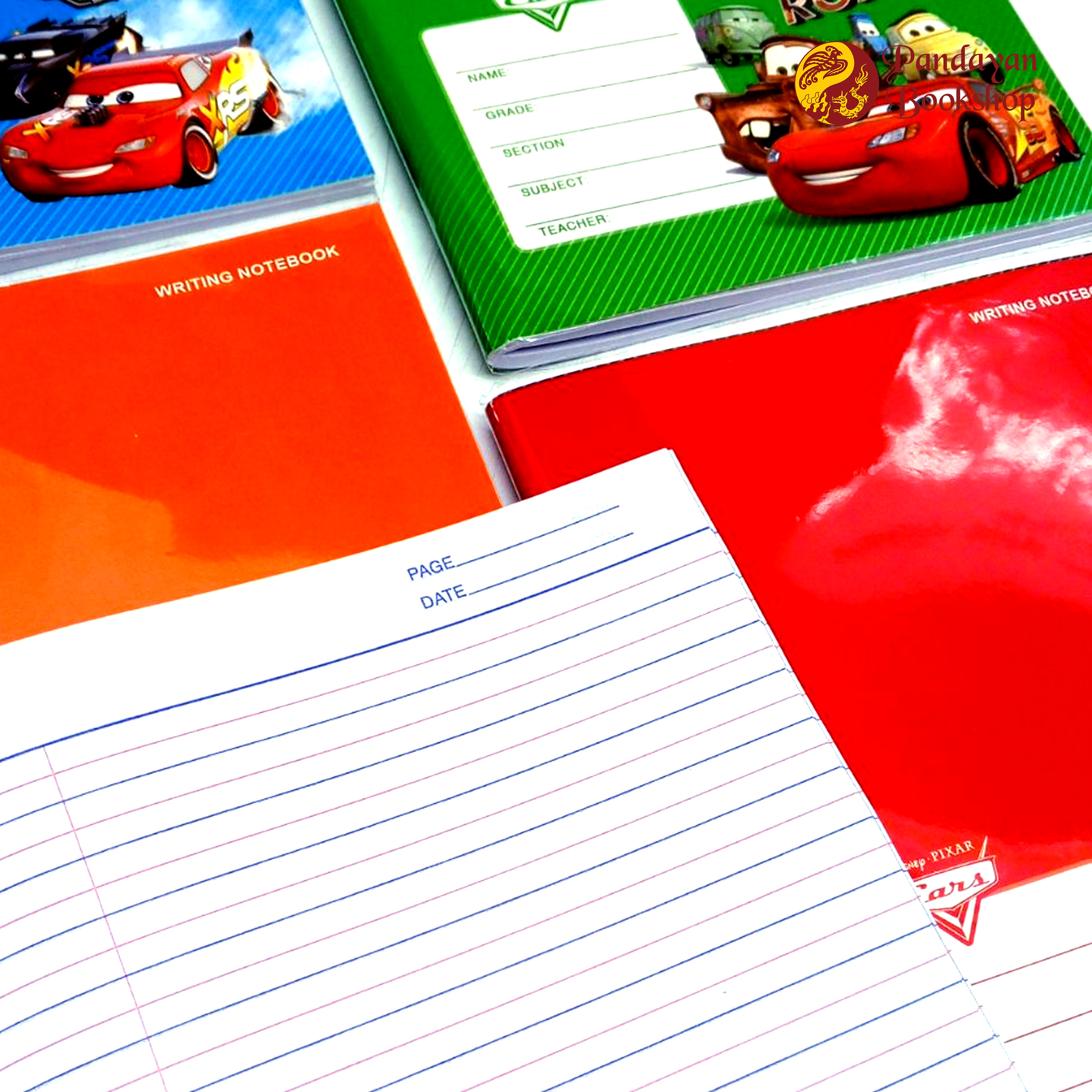 Orions Disney Pixar Cars Color Coding 10632032 Writing Notebook with ...