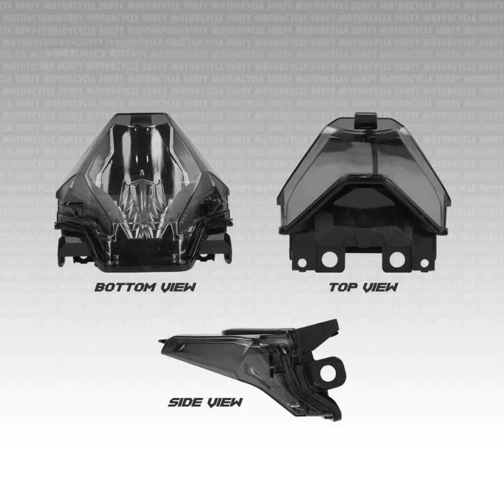 Shark Power Sniper 150 Tail Light Yamaha R3 MT03 RGB 26Modes Smoke ...