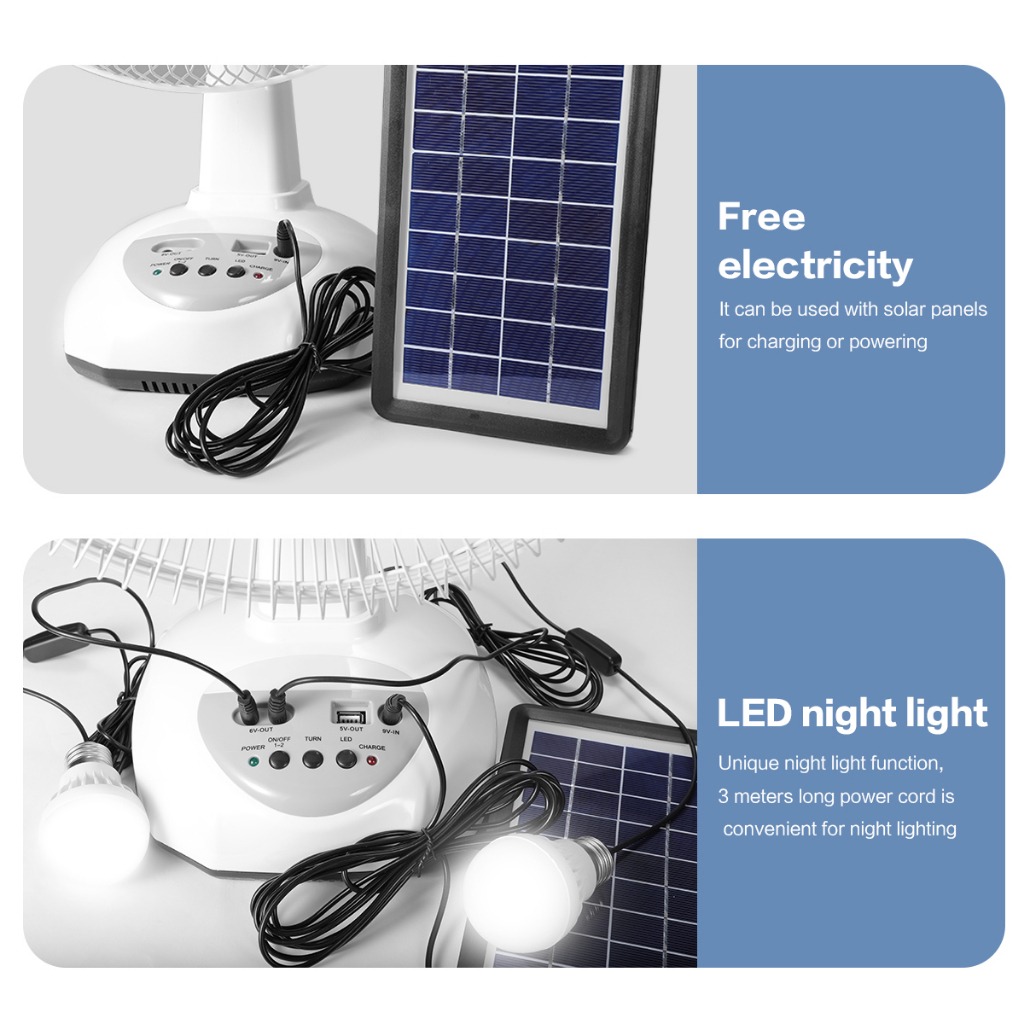 Solar Fan 18Inch Stand Fan Electric Table Fan/Wall Fan Chargeable ...