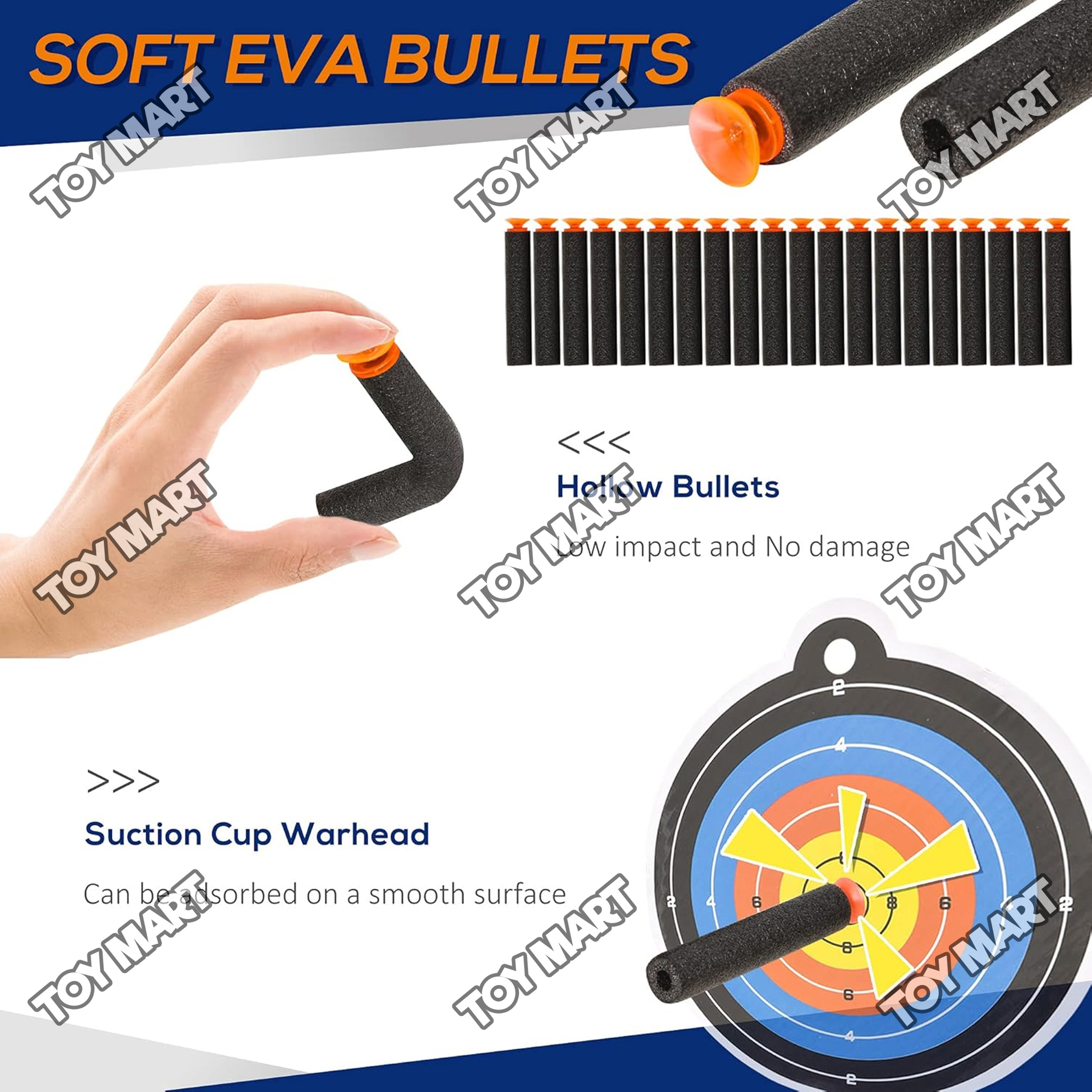 Stryfe NF Toy Blaster with 20 EVA Bullets Soft Bullet Gun for Kids ...