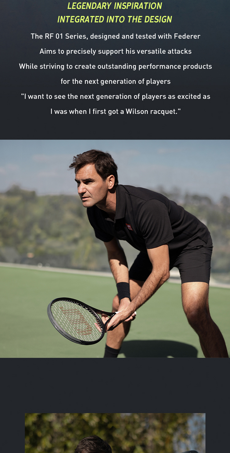 WILSON Roger Federer 01 FUTURE Lite Professional Tennis Racket | Shopee ...