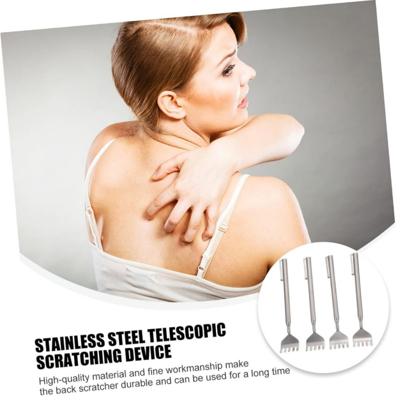Back Massage Tools Stainless Steel Telescopic Scratcher Relaxation Anti ...