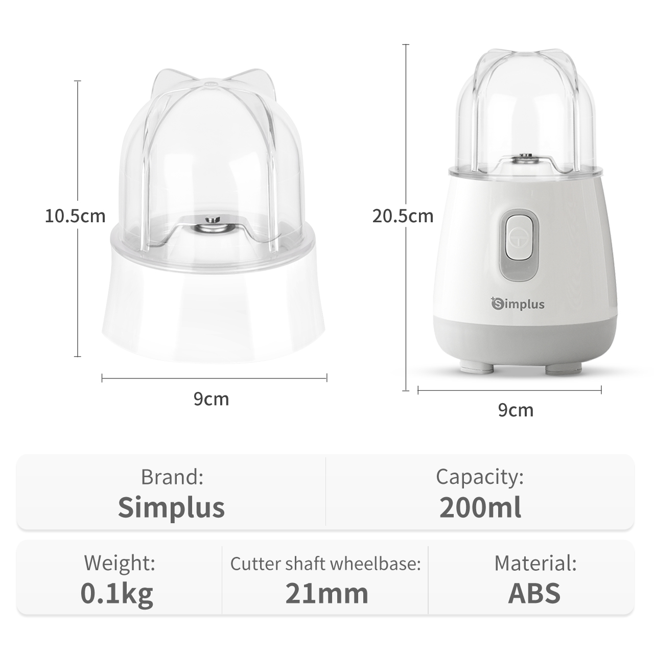 Simplus Multi-functional Chopper Grinder 200ml | Shopee Philippines