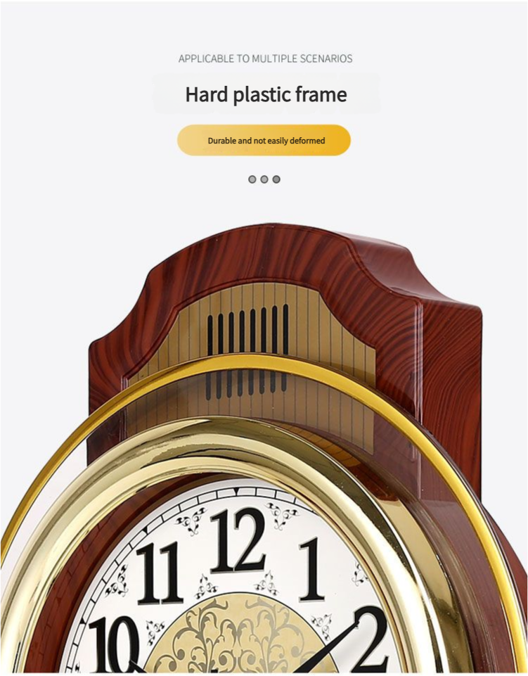 16 Inch European Vintage Swing Wall Clock Living Room Simple Fashion ...