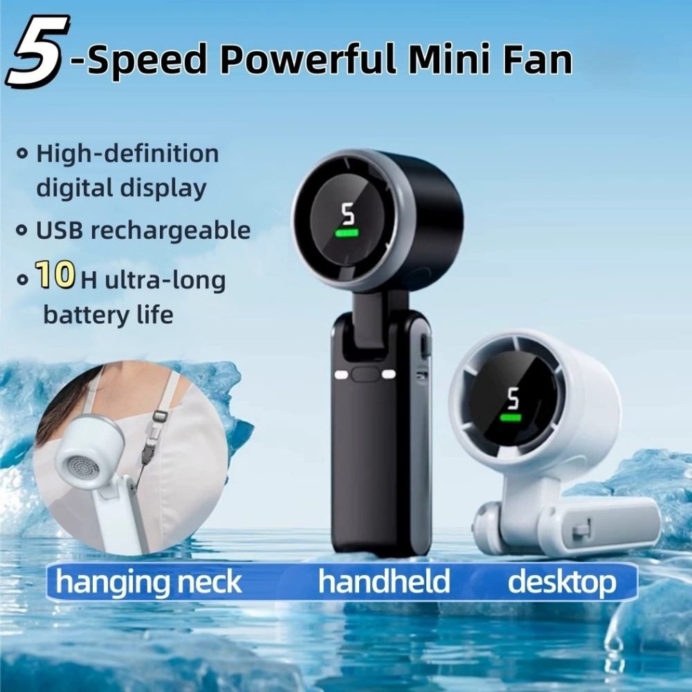USB Charging Mini fan Turbo fan handheld fan Neck fan handy fan ...