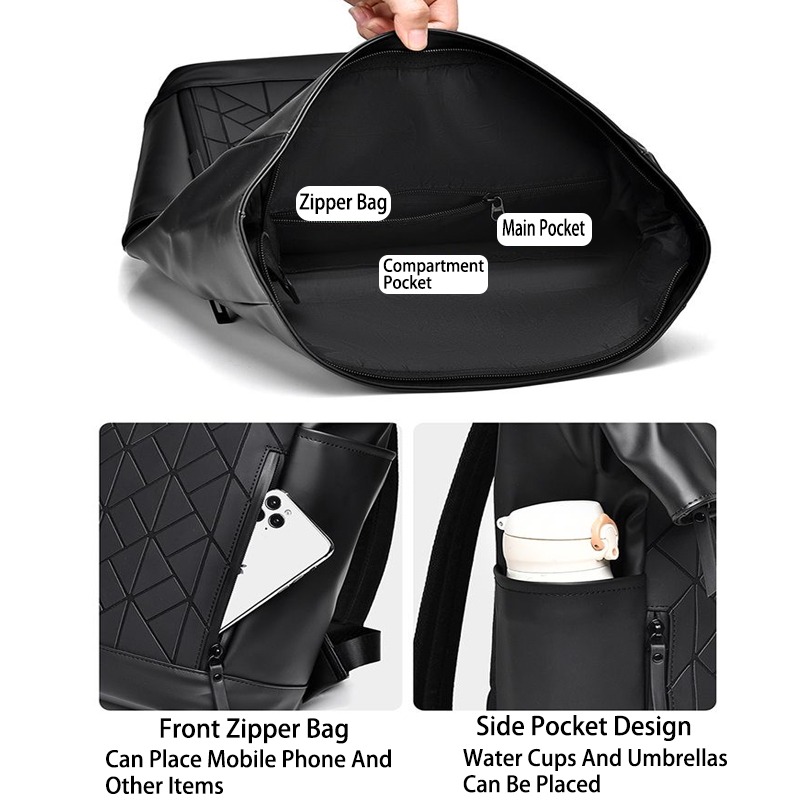 16 inch laptop bag men's outdoor waterproof travel backpack large ...