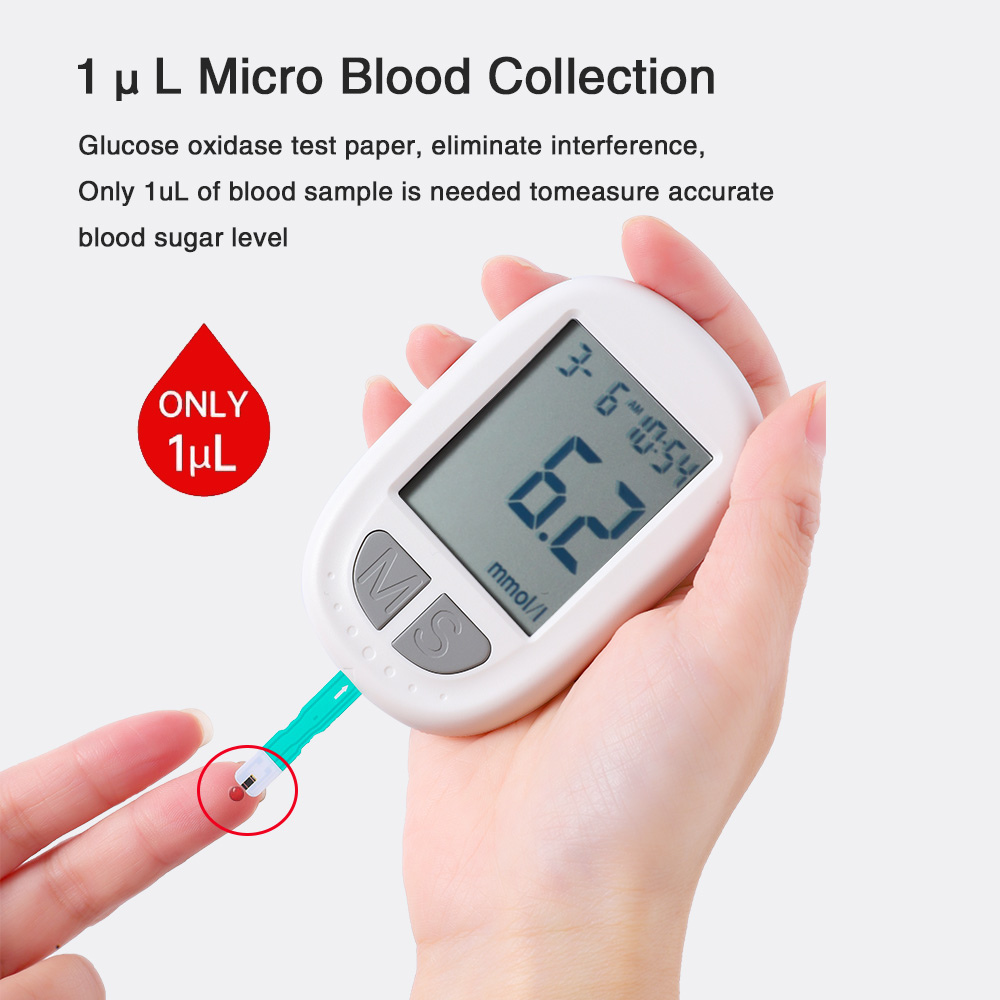 YYKG Glucose Meter Complete Set 5sRapid Detection Glucometer Test Kit ...