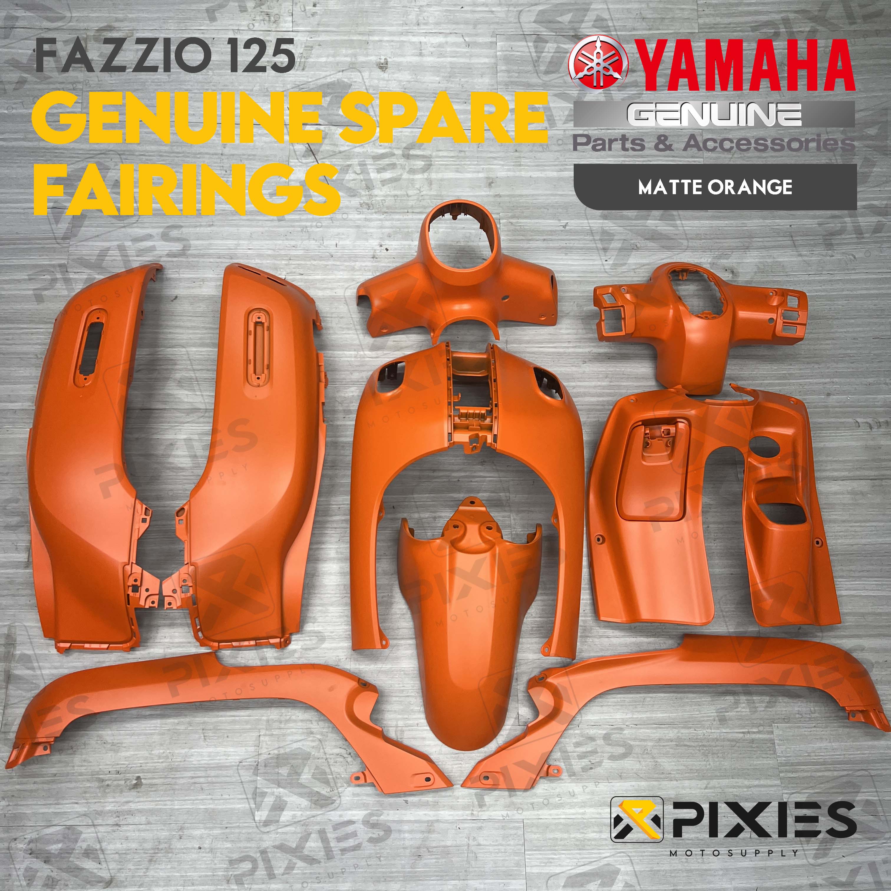 YAMAHA GENUINE FULL SET FAIRINGS WHITE BLUE ORANGE CYAN RED BLACK FOR ...