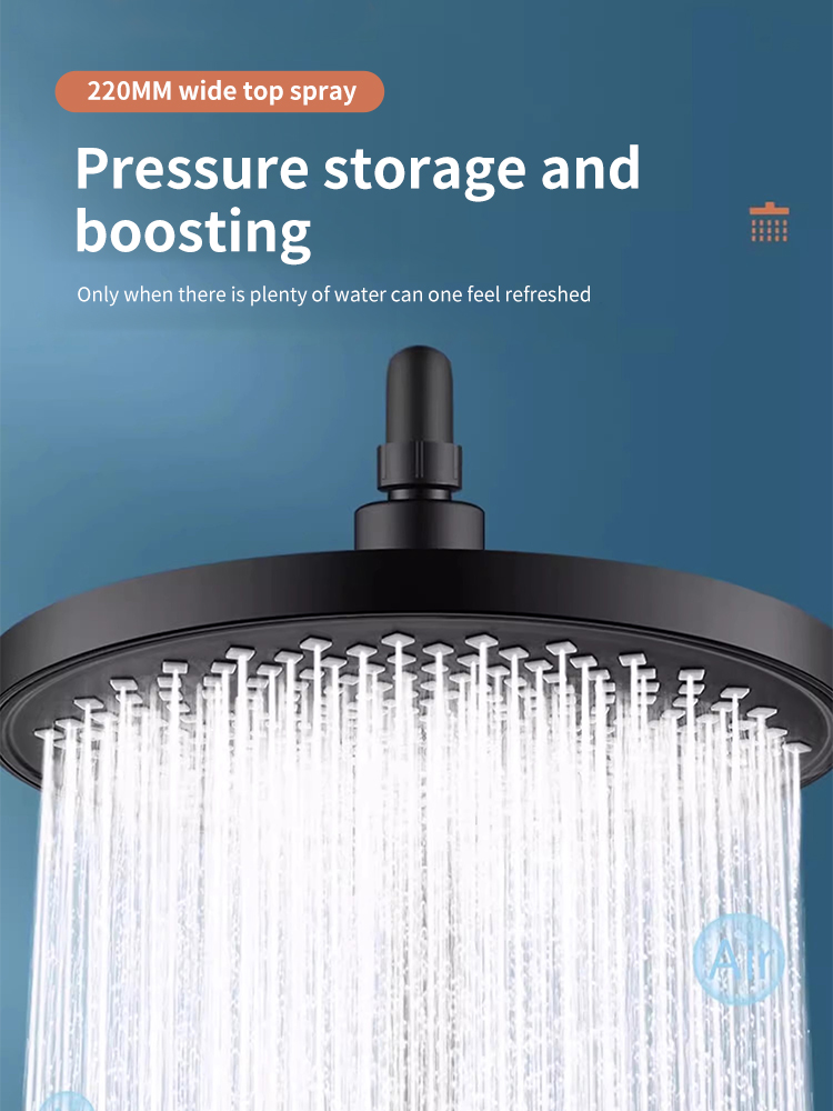 VOVOVA Pressurized Handheld Universal Overhead Shower Head Top Spray ...