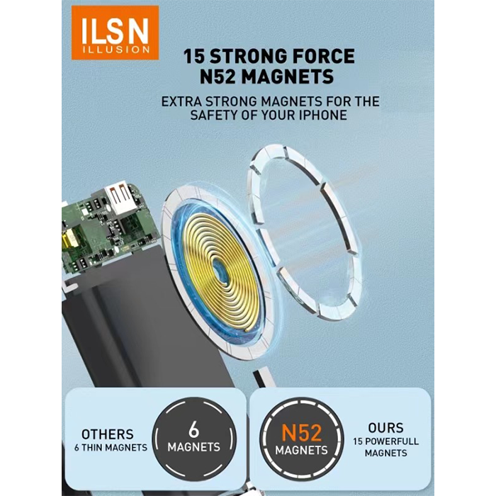ILSN Portable Powerbank 20,000mah (Wireless) | Shopee Philippines