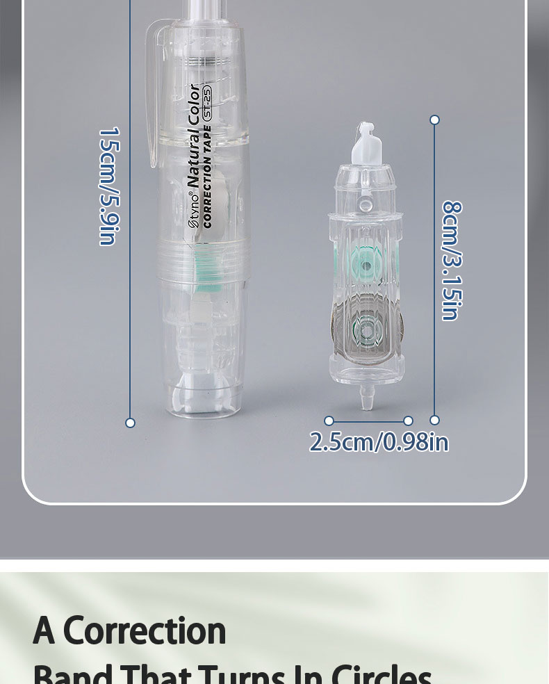 【Office Essential】360 Rotatable Correction Tape Set Press Type 6M ...