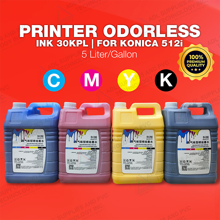 PRINTER ODORLESS INK 30PL FOR KONICA 512i CMYK | Shopee Philippines