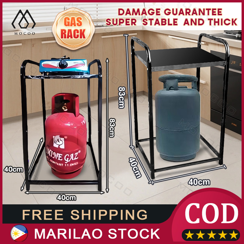 Gas Stove Stand with LPG roller Stainless Gas Rack Stove Rack Kitchen ...