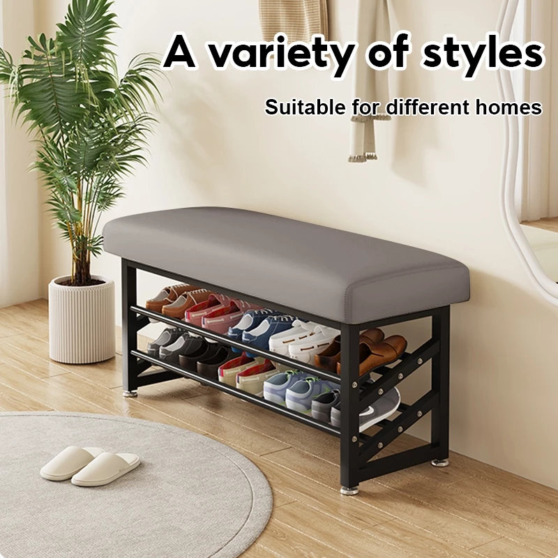 Shoe Rack Organizer Metal Storage Shoe Rack With Soft Cushion Shoe ...