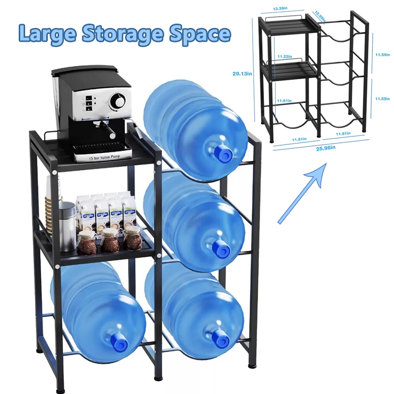 COD 3/4/5 Layer Mineral Water Stand Water Gallon Rack Water Container ...