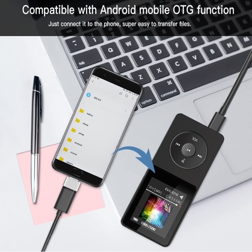 Portable MP4 Player 1.8 Inch Color Screen Walkmen HIFI Bluetooth ...