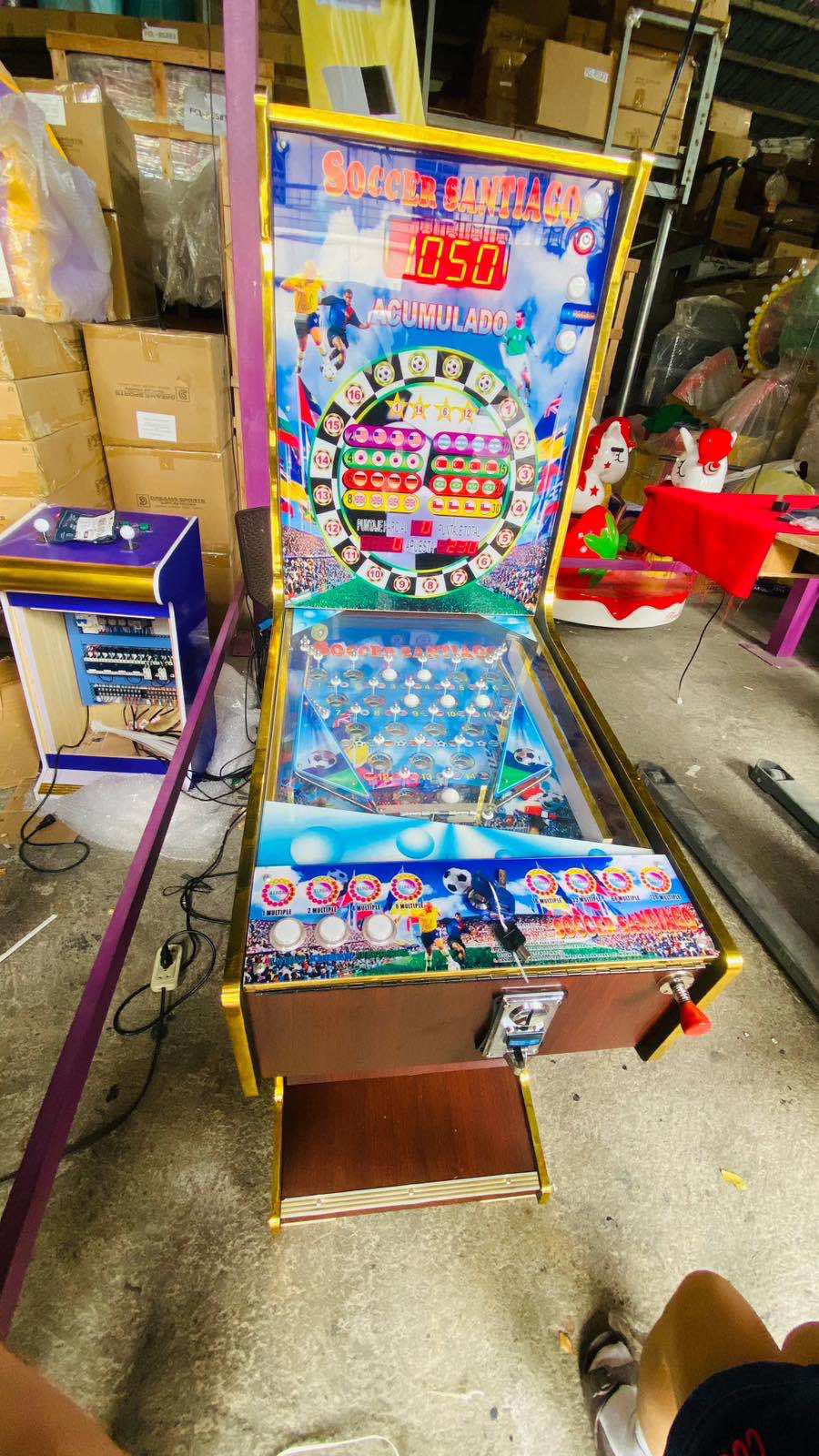 6 BALLS ELECTRONIC CLASSIC PINBALL GAME COIN OPERATED ARCADE MACHINE ...
