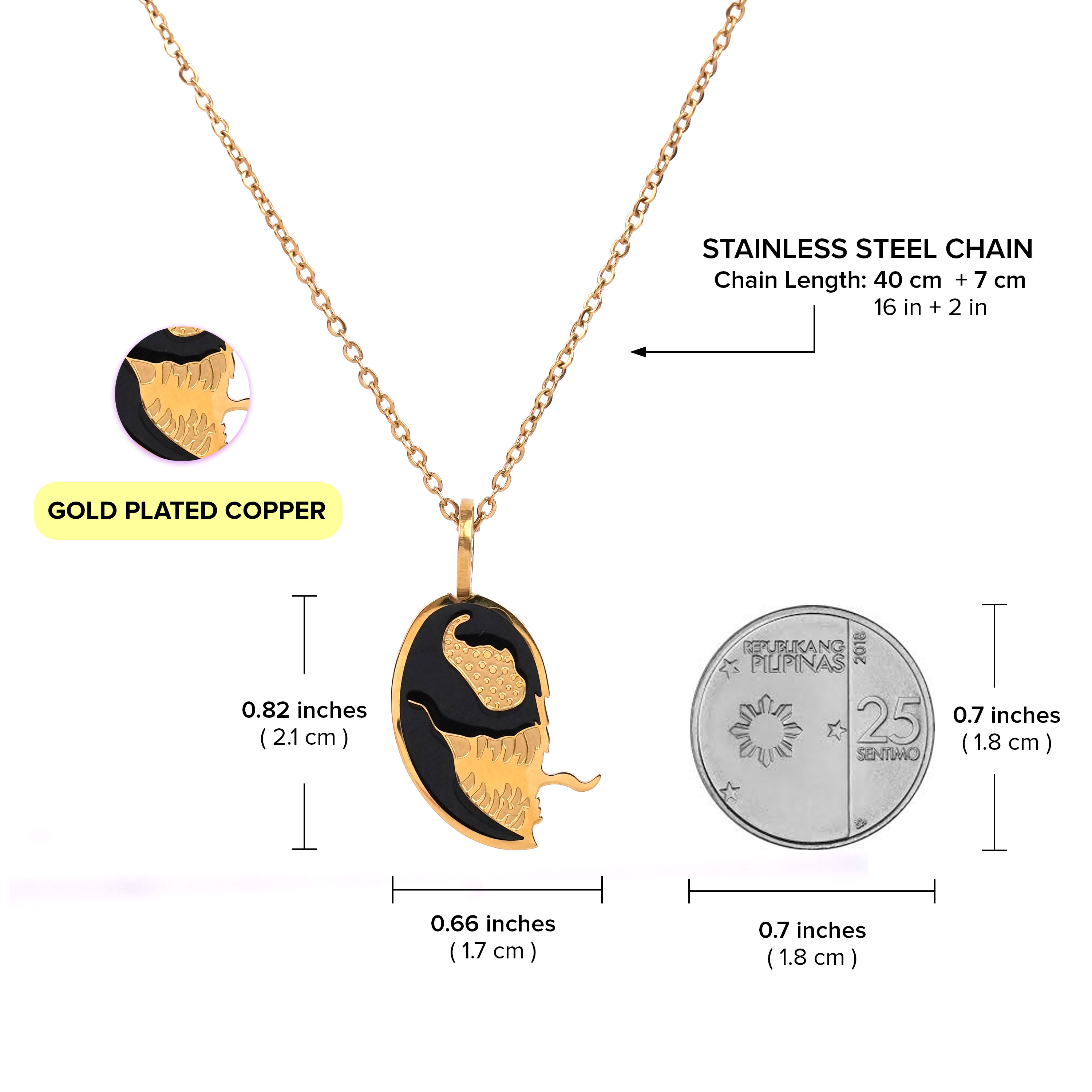 Tala Men TALA by Kyla Venom Necklace with Giftbox Packaging | Shopee ...