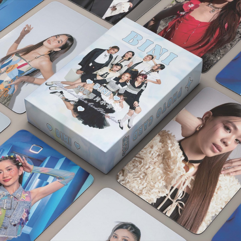 50/55Pcs/Box Bini Talarawan Photocards Jollibee Cards EN BP BINI ...
