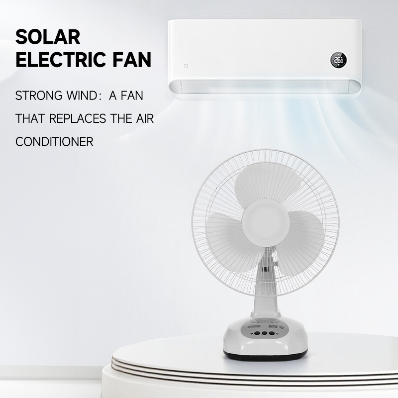 Keycool Solar Electric Fan Stand Fan 14