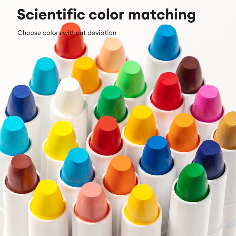 Deli 24 Colors 72105 PP Boxed Water-soluble Rotary Color Rod | Shopee ...