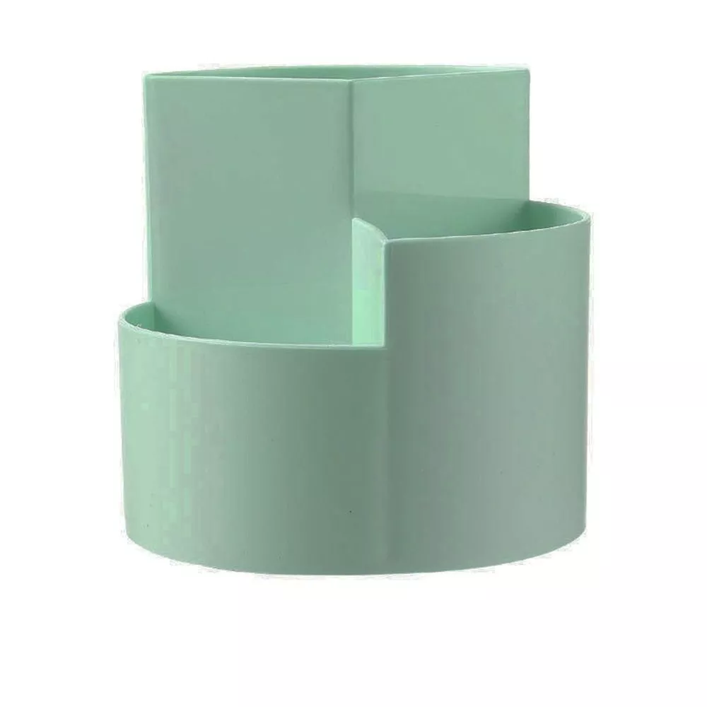 1Pcs 3Grid Makeup Brush Holder Stationery Storage Box Desktop