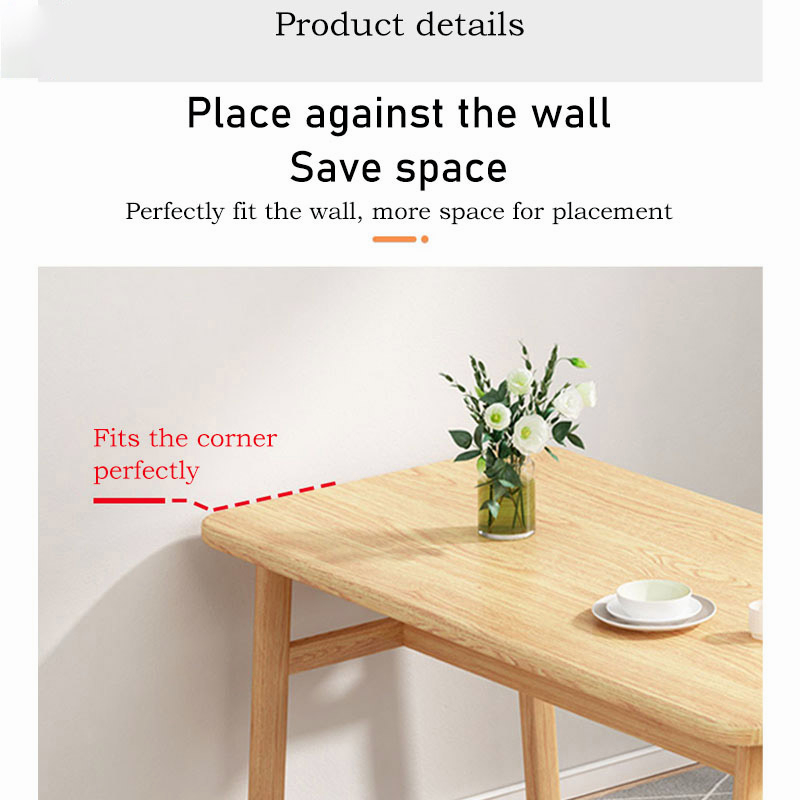 【3 Color】Nordic Wood Dining Table With 4 Chairs Rectangular Computer ...